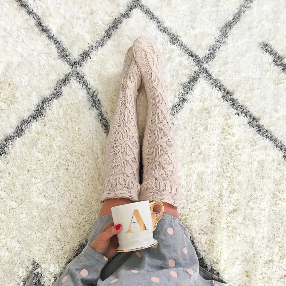 Женские гольфы выше колена для девочек Теплые из хлопка|Чулки| |