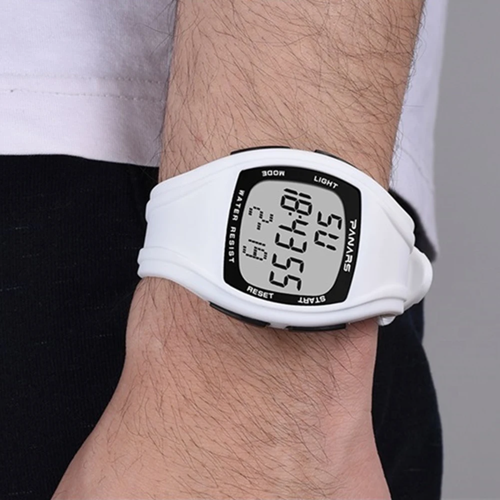 

Fashionable Square LED Electronic Watch Men's Steel Strip Waterproof Multifunctional Sports Digital Watch relojes para hombre