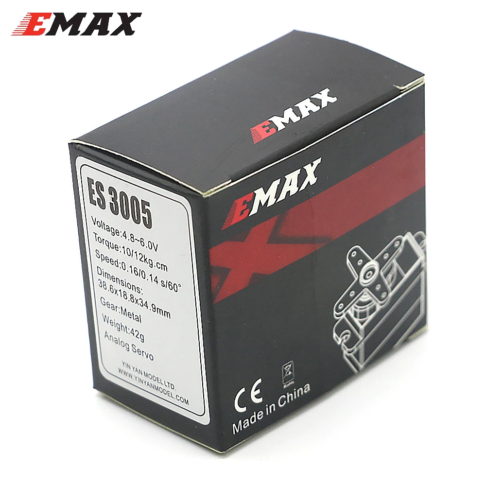 Emax ES3005 4 8 6 0 V 13 кг высокий крутящий момент металлическими шестернями