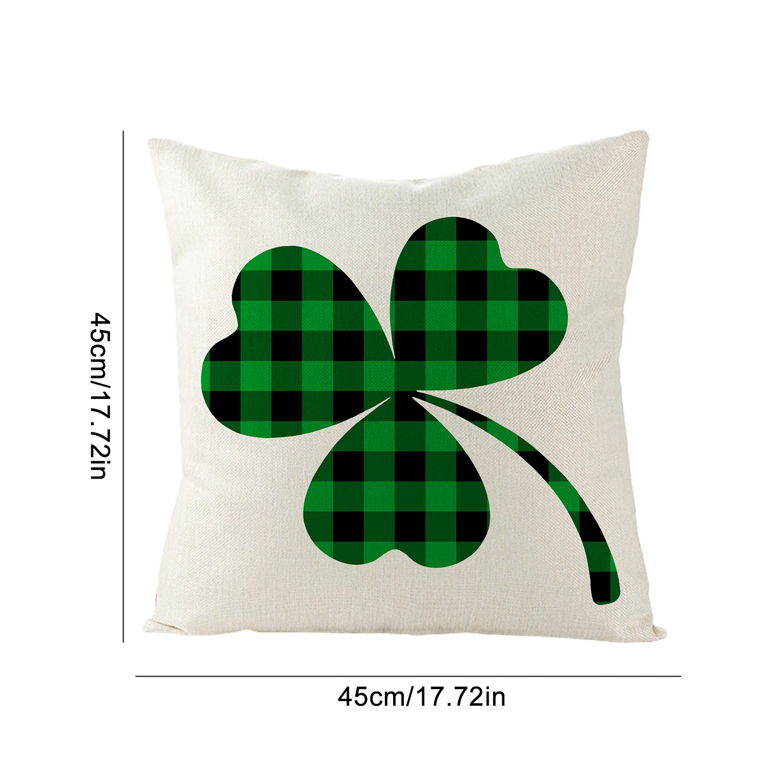 

Happy St.Patricks Day Cushion pillow cover Decoration Spring Green Leaves Decor pillow case Tropical Hawaii Party Decor