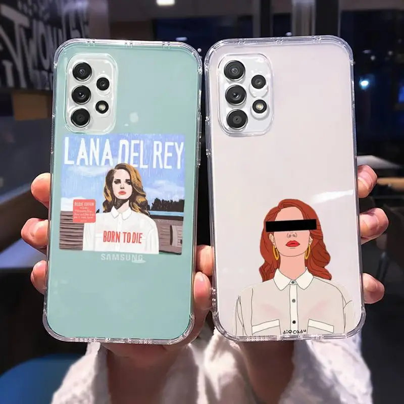 

Lana Del Rey Phone Case For Samsung A 51 50 52 12 21s 31 40 70 71 note S 20 10 21 ultra plus fe clear coque shell