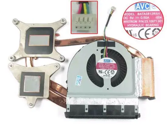 AVC для hinkpad W530 04W3627 FRU:04W3627 BATA0812R5H DC 5V 0.5A вентилятор радиатора|Кулеры и системы