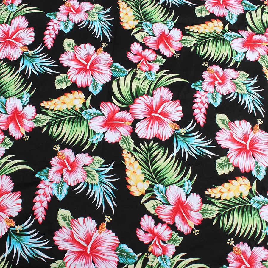 Кокосовый цветок печатная хлопчатобумажная ткань летнее платье Блузка материал