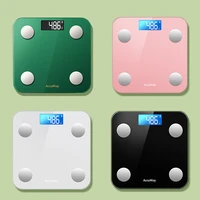 precision smart bathroom scale digital glass body analyzer fat weight scale loss weight pese personne household products dg50s