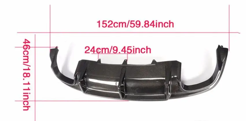 High Quality Carbon fiber Rear Bumper Lip Spoiler Diffuser Cover For Audi A5 S5 Sline 4 Door 2 2012 2013 2014 2015 2016 | Автомобили и