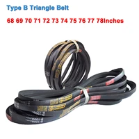 1pcs type b rubber triangle belt 68 69 70 71 72 73 74 75 76 77 78 inch high wear resistant automobile equipment agricultural