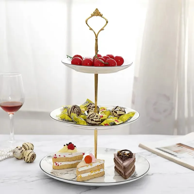 Европейская мраморная черная инкрустация искусственные фрукты табличка блюдо