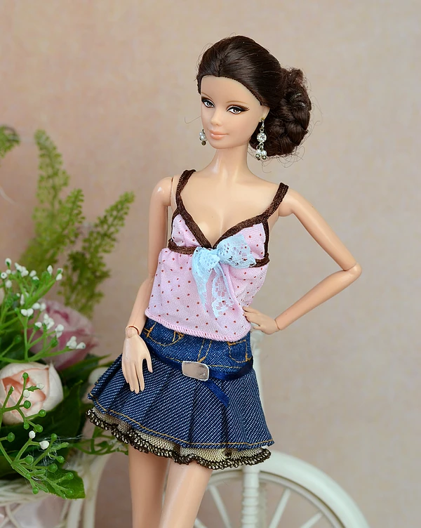 Топы + штаны/комплект 2017 Новый модный костюм летняя и осенняя одежда платье для 1/6