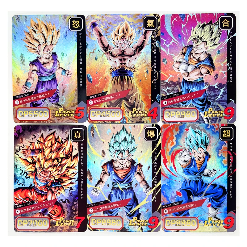 18 шт./компл. Dragon Ball Z GT суперсайянские герои Боевая карточка ультра инстинкт Гоку