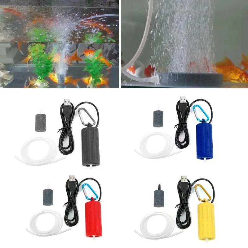 Usb мини аэрационный насос воздушный аэратор для аквариума Ультра тихий аквариум