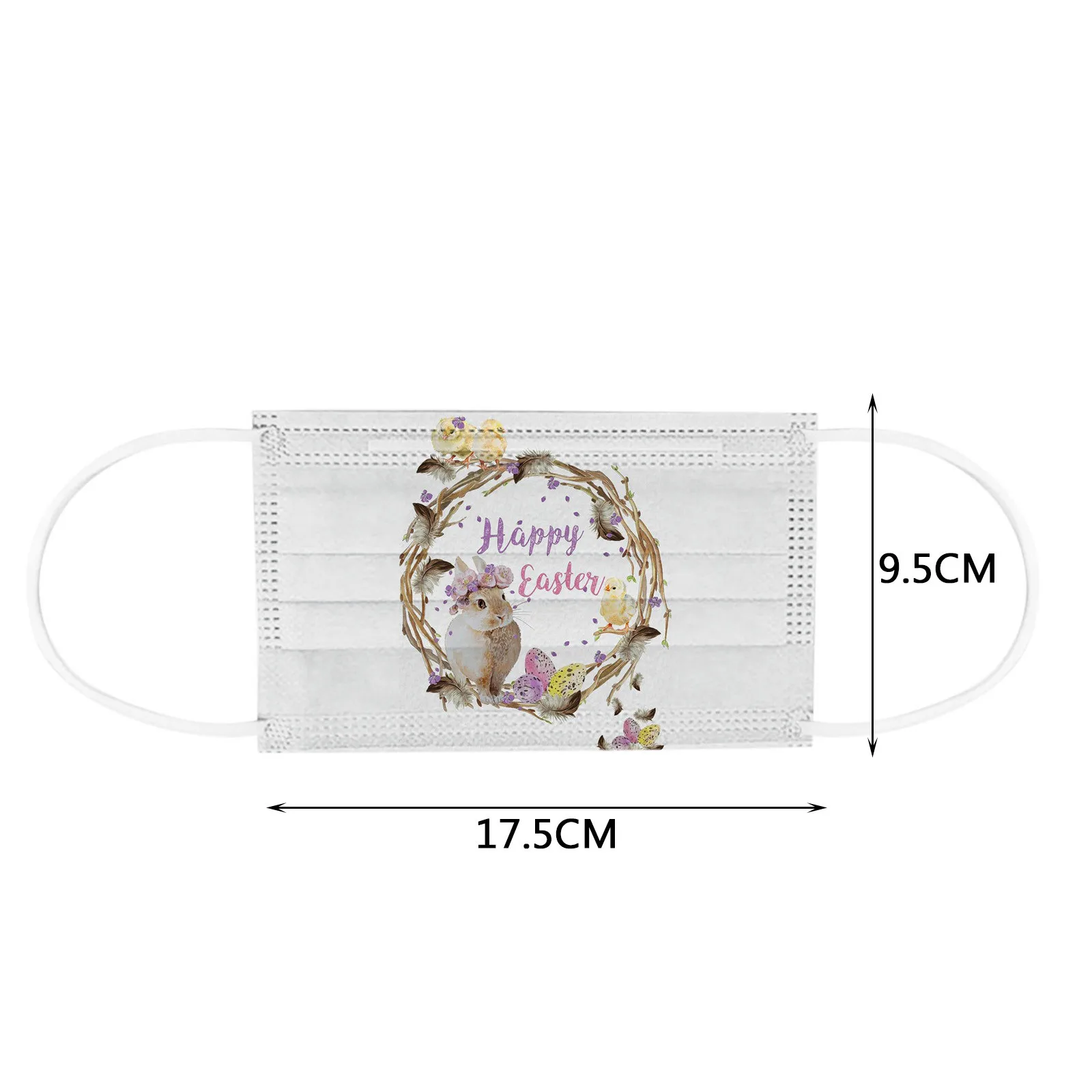 

Mascarillas Easter Bunny Eggs Disposable Face Mask 3 Layer Filters Masks Adultswhite Mascara Facial Mouth Mask Mouth Caps Masque