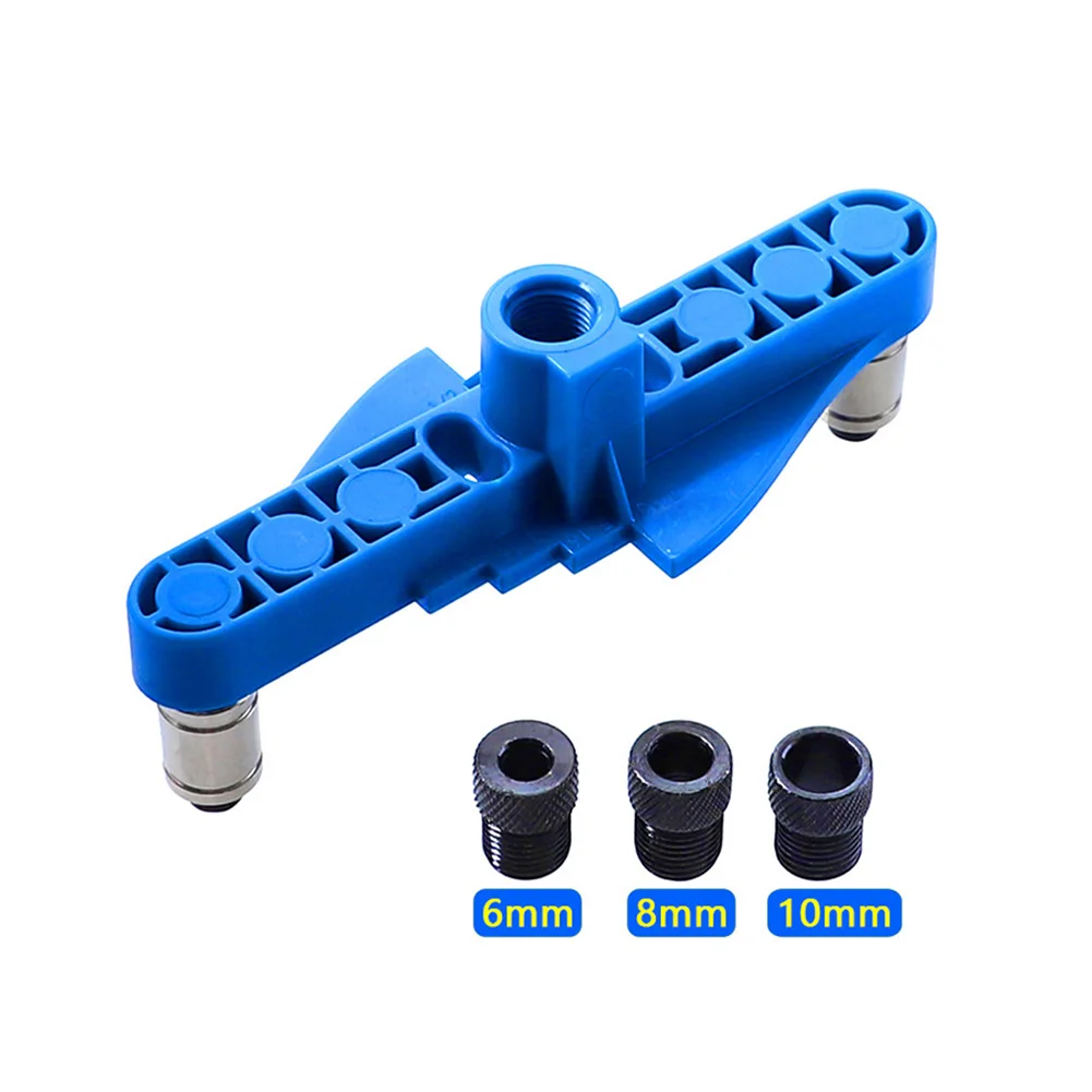 

8pcs 2 In 1 Self Centering Professional Drill Guide With Center Scriber Handheld Dowel Jig Set Hole Puncher Carpenter