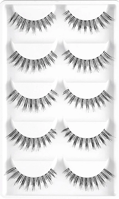 CLOTHOBEAUTY 5 пар накладных ресниц, тонкие накладные ресницы для наращивания ручной работы, натуральные мягкие невидимые ресницы, длинный толстый многоразовый макияж
