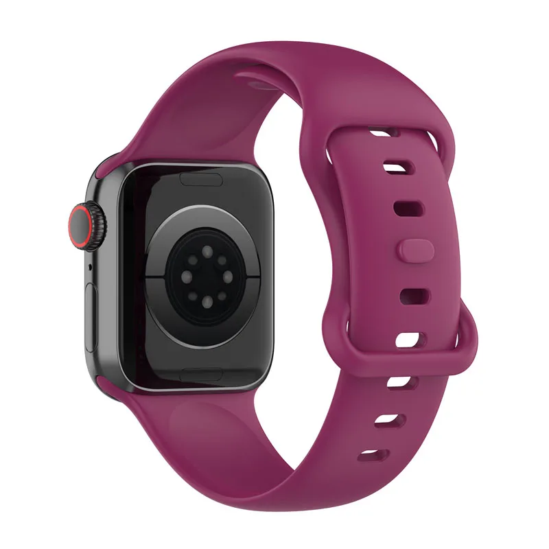Ремешок резиновый для Apple Watch 1 2 3 4 5 6 Series сменный спортивный ТПУ Браслет наручных
