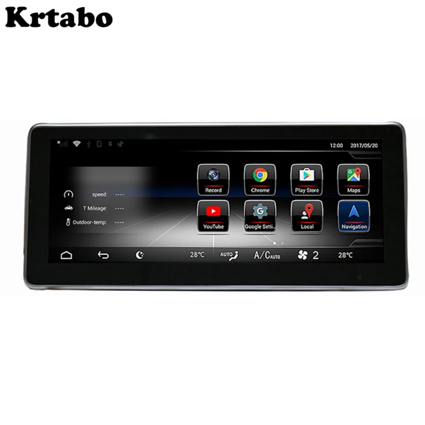 Автомагнитола Android мультимедийный плеер для Mercedes Benz C Class S205 W205 GLC 2014-2019 10,25-дюймовый сенсорный экран GPS включен