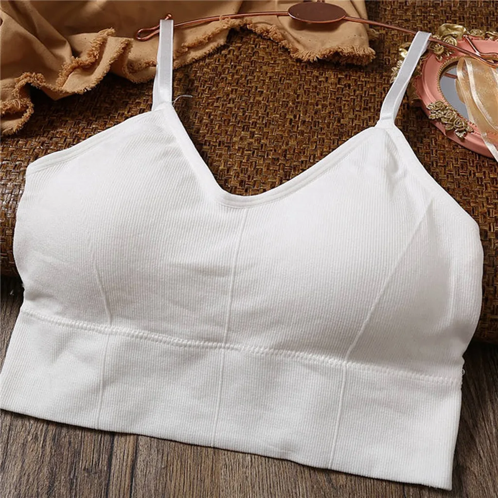 

#46 Camisole Veste Soild Color Women Seamless Underwear Female Sexy Lingerie Adjustable Strap Crop Top Vest Haut Femme Sexy