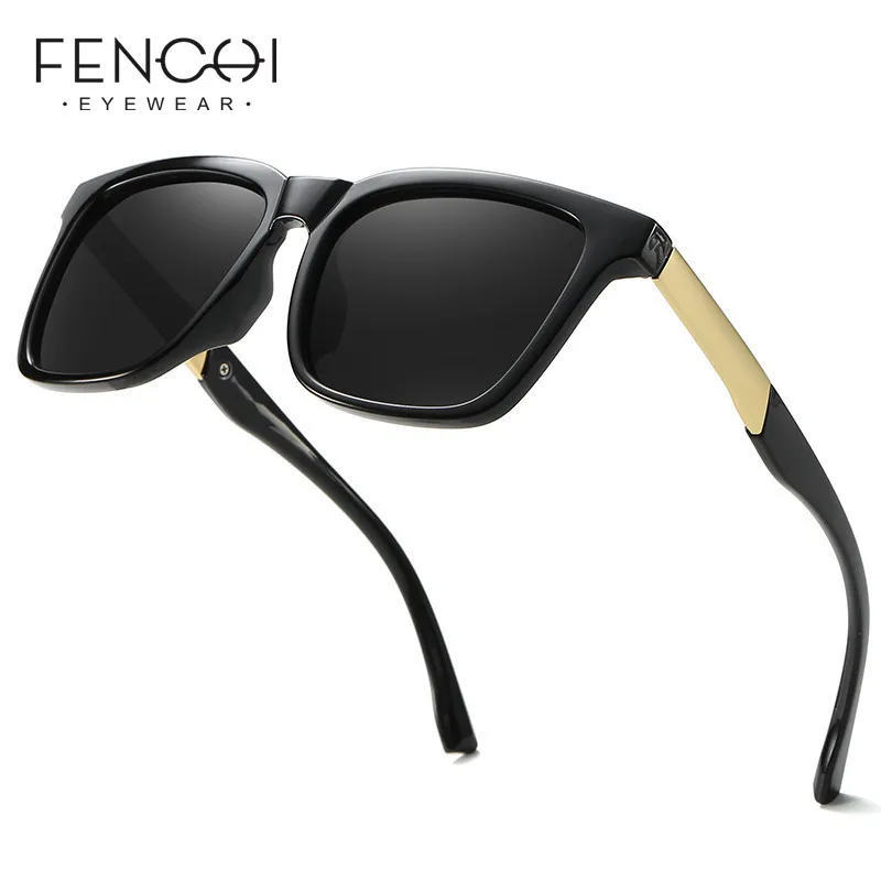 Квадратные поляризационные солнцезащитные очки FENCHI для мужчин Классические