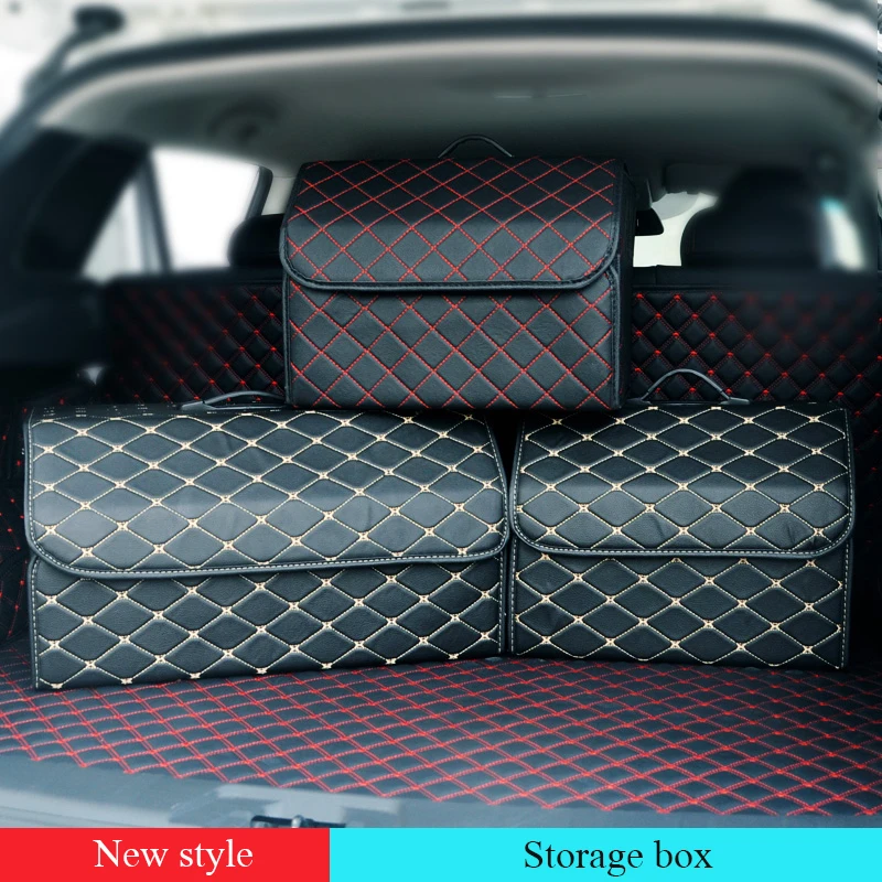 Органайзер для багажника автомобиля коробка из искусственной кожи сумка
