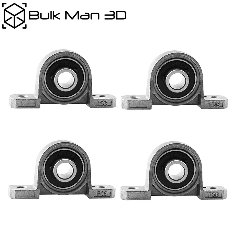 

50pcs/Lot Zinc Alloy Ball Bearing KP08 Bore 8mm Inner Pillow Block Mounted Insert Bearing for 3D Printer CNC Engraver Mill