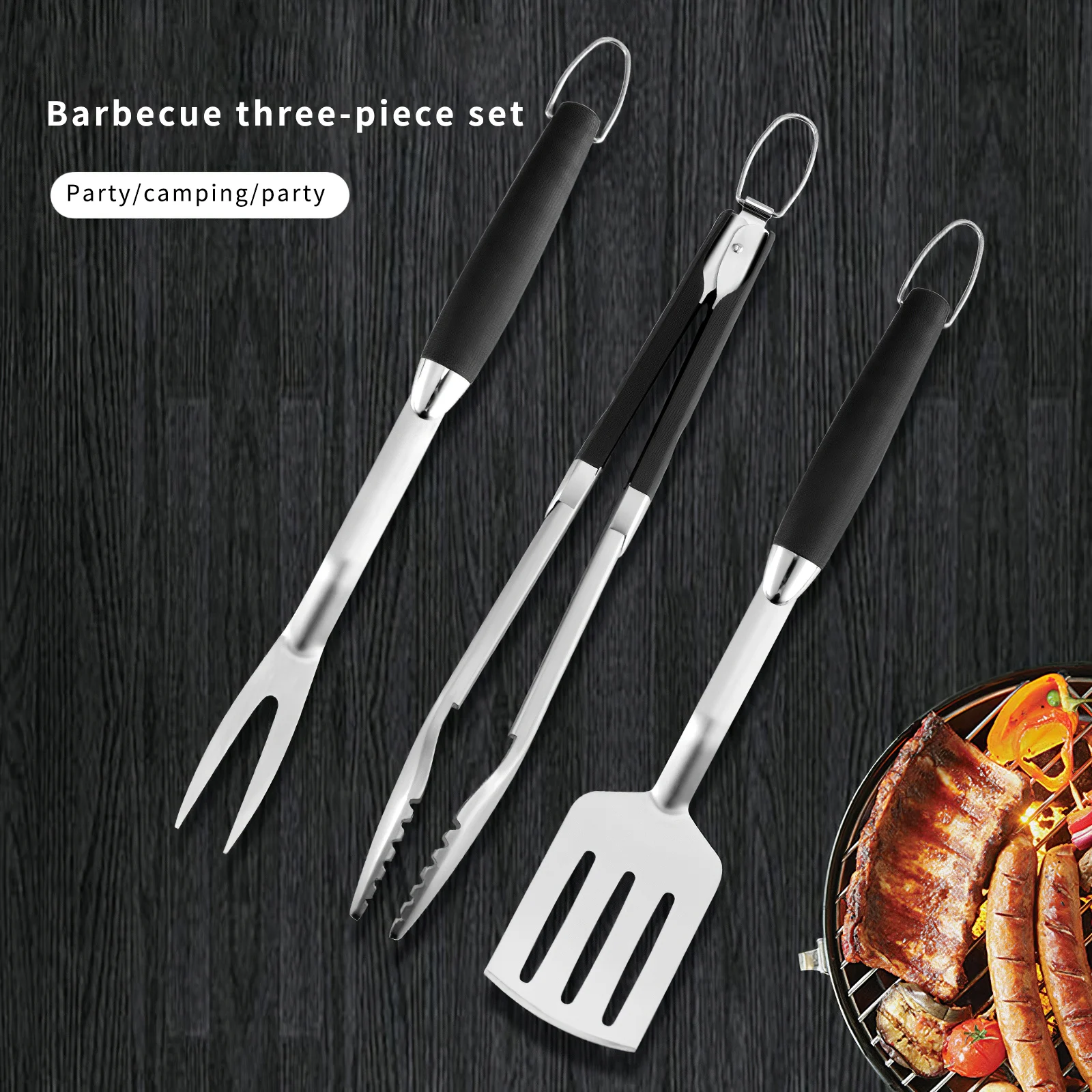 

3 шт., нержавеющие кухонные принадлежности для барбекю, из нержавеющей стали
