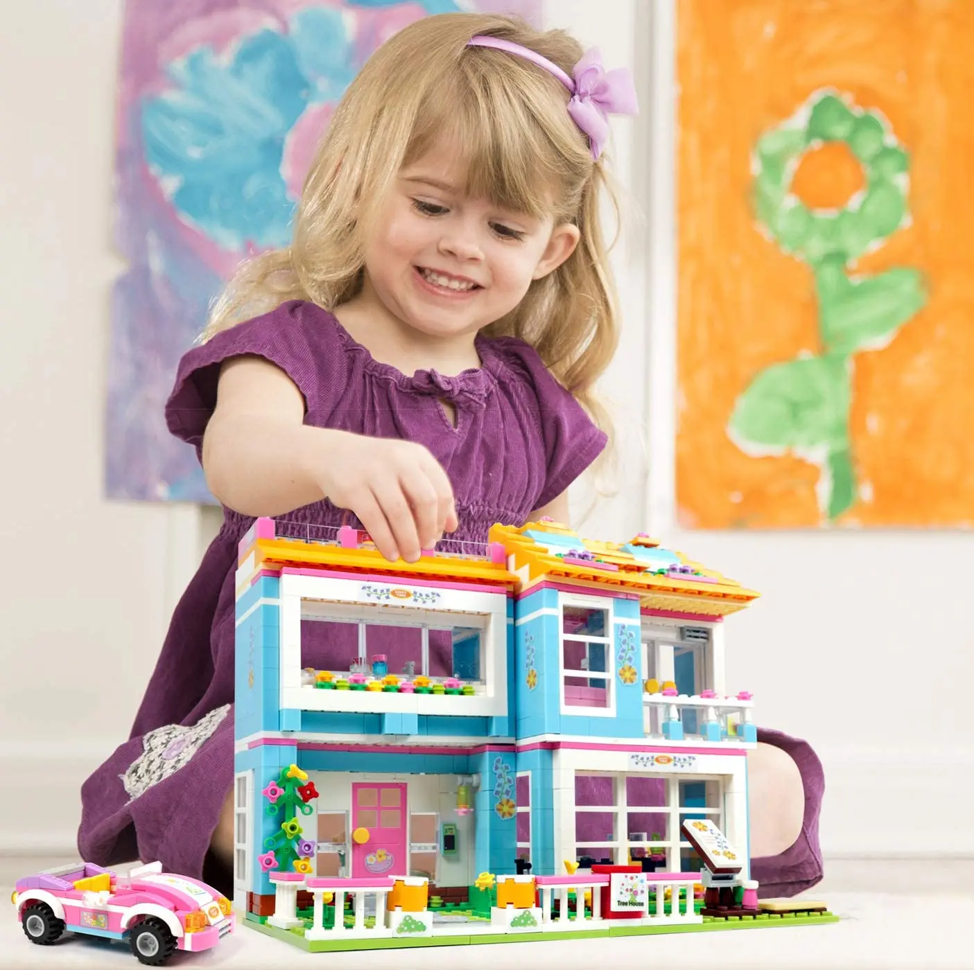 

868pcs Friends Friendship Tree House Building Blocks Compatible Heartlake City Hospital Blocks Bricks DIY Toys for Girl Gifts