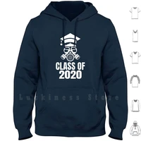 seniors class of 2020 shirt quarantine gas mask graduation hoodies seniors class of 2020 the one