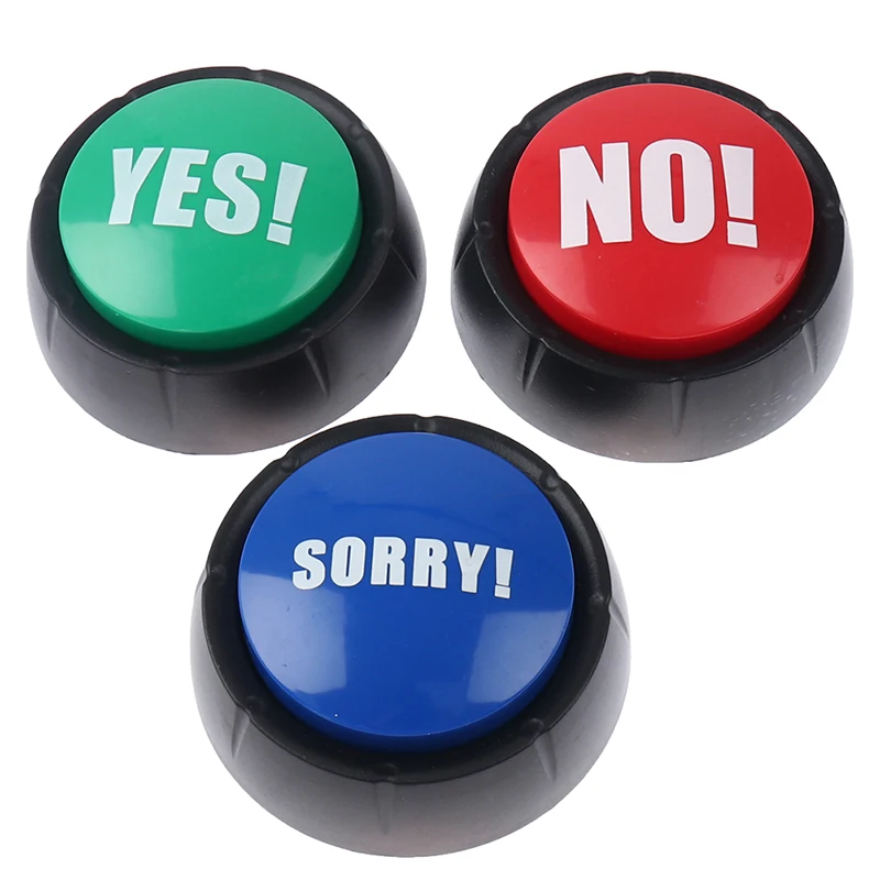 Respond to phone Bullshit Buttons Maybe No Sorry Yes Sound Button Toys Home Office Party Funny Gag Toy For Kids Adult Toy Gifts