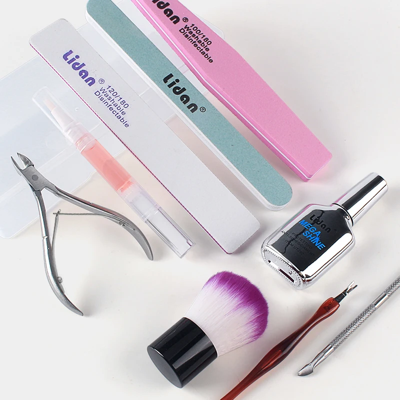 

Dead Skin Remover Buffer Sand Scissor Clean Brush Box Polish Tool Nail art Cuticle Nipper Pusher Cutter Clipper Trimmer Manicure