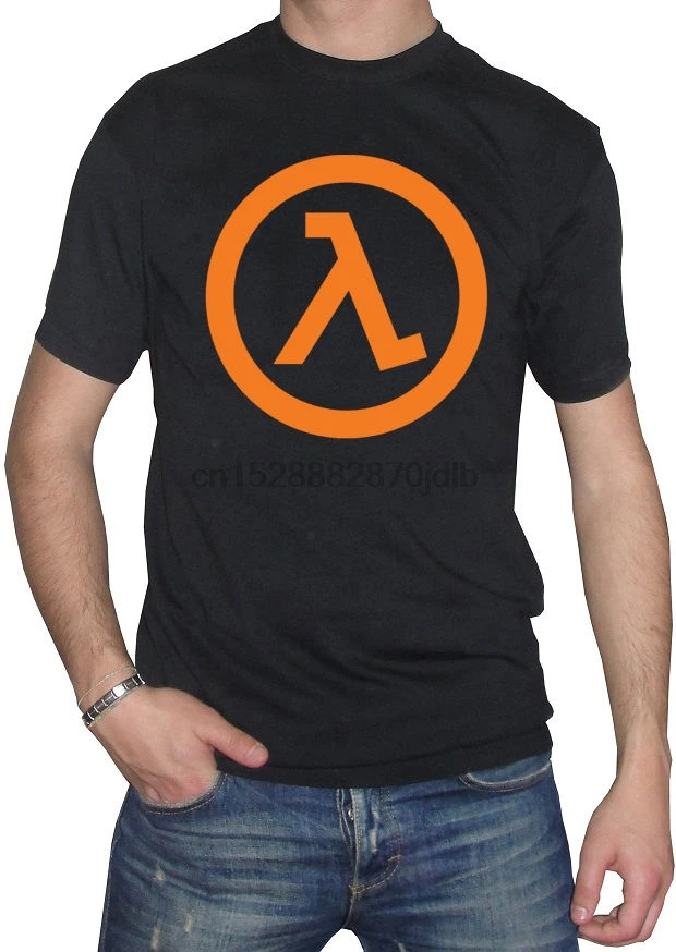 Fm10 Футболка мужская половинная жизнь Half Life игры подарок идея логотип видеоигры
