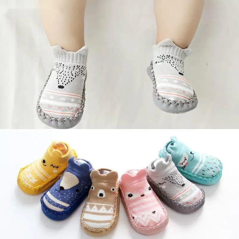 

Baby Toddler Shoes Socks Baby Non-slip Floor Socks Shoes Children Soft Rubber Sole Thickening Terry Baby Shoes Floor Socks