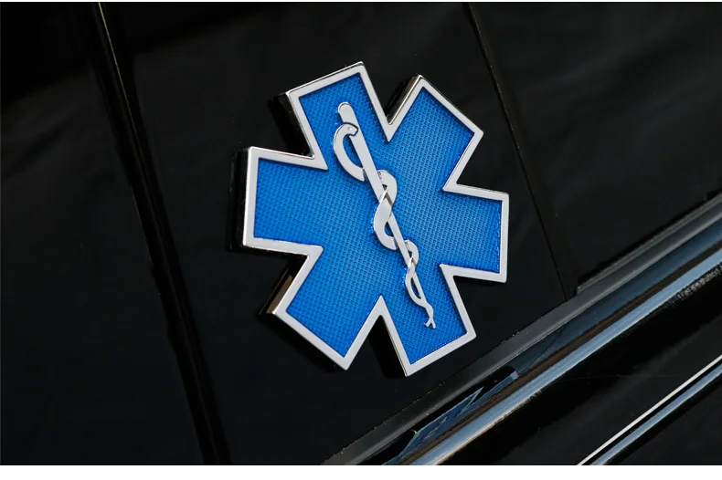 Noizzy Star of Life автомобильный 3D металлический значок-эмблема Авто Мотор синий стикер Багажник крыло автомобильный Декор модный тюнинг аксессуары