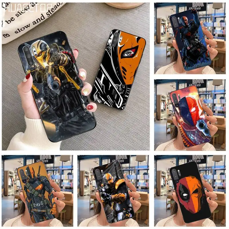 

HUAGETOP Deathstroke Mask Phone Case For Samsung Galaxy Note20 ultra 7 8 9 10 Plus lite J7 J8 Plus 2018 Prime