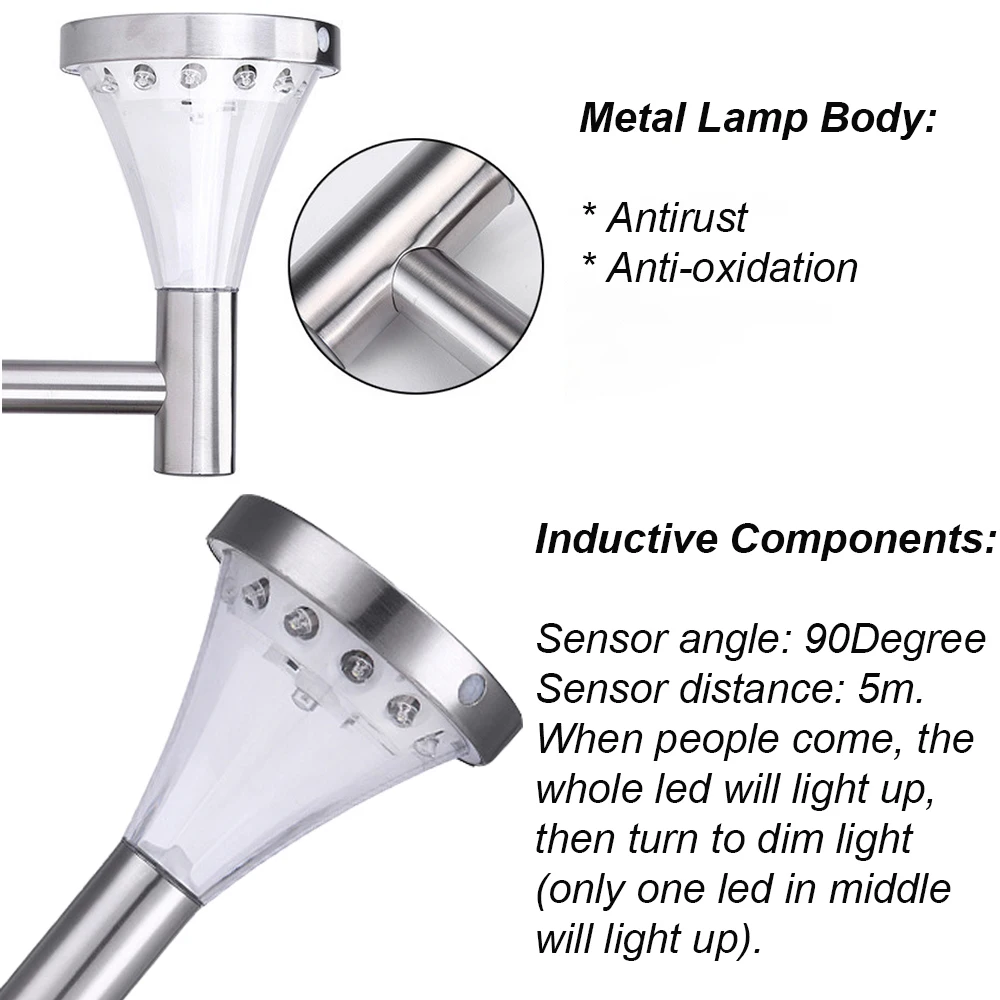 Современная настенная лампа на солнечной батарее уличный водонепроницаемый