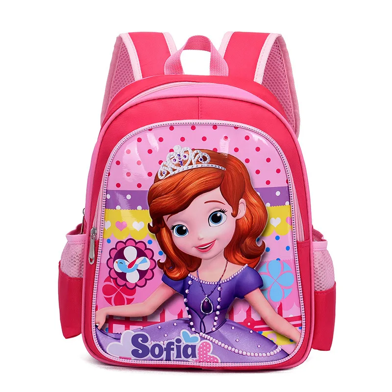

Disney children's school bag kindergarten boys and girls cartoon Sophia backpack burden primary school students shoulder bag