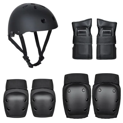 

Protective Gear Set Skating Helmet Knee Pads Elbow Pads Wrist Protector for Kids Adults Cycling Roller Skating Rock Climbing