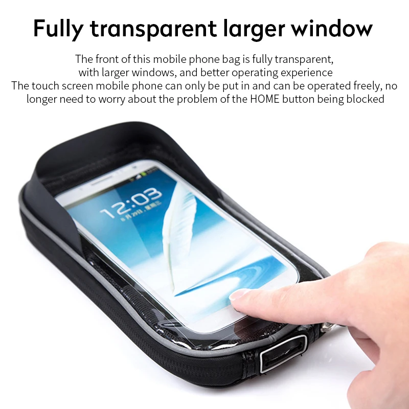 Сумка на переднюю раму велосипеда сумка трубу двойная для сотового телефона 2020-5 5