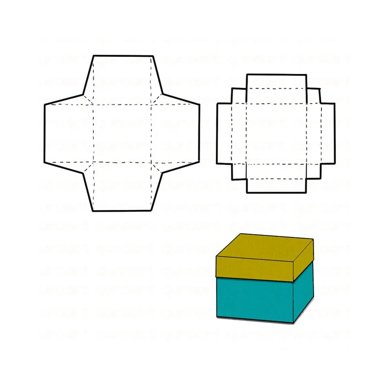 Eastshap умирает автомат для резки конфеты в подарочной коробке металлический