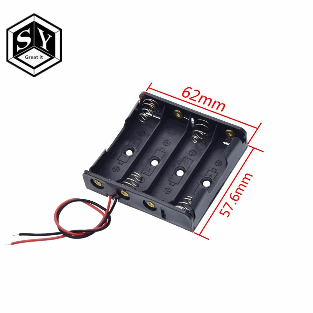 1 шт. футляр для хранения батарей типа АА размер 5 держатель с 2 3 4 слотами