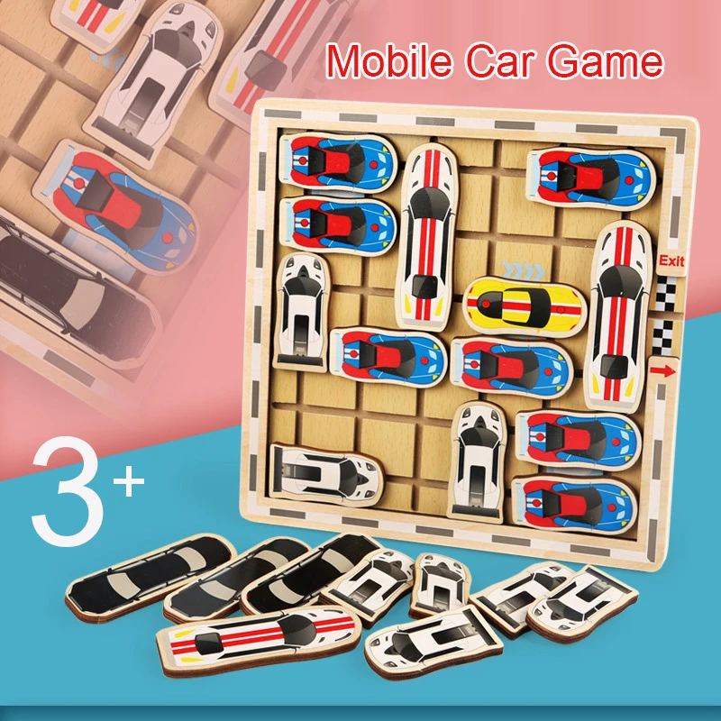 

Детский лабиринт, игрушка для детей, время пик, игра на трафик, деревянный автомобиль, движущиеся игрушки, Ранняя настольная игра Монтессори