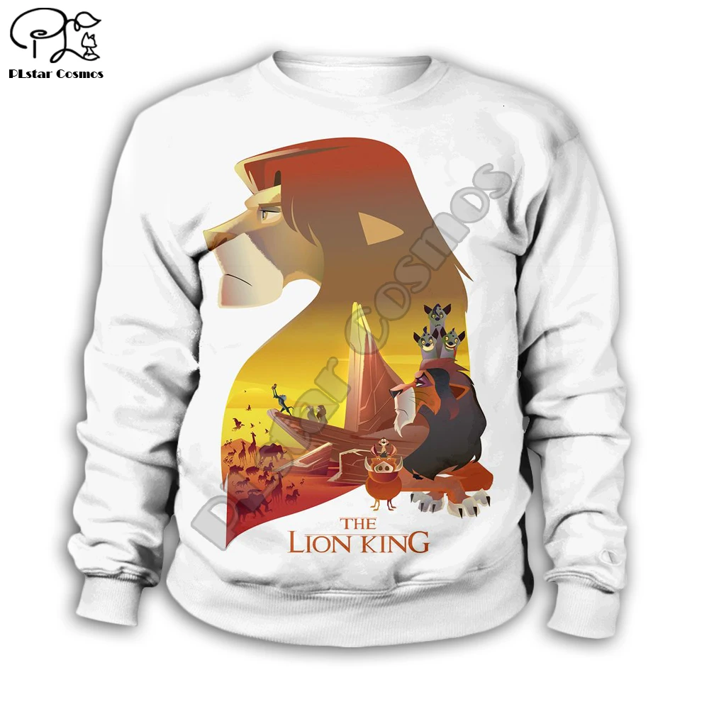 Simba толстовка с капюшоном и 3D-принтом «Король Лев» для маленьких детей, толстовки на молнии стильная толстовка с длинными рукавами и рисунком для мальчиков и девочек-26