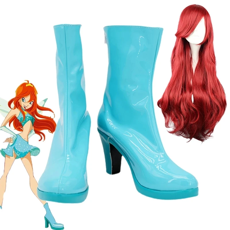Bloom Anime Cosplay Enchantix Shoes Boots Halloween Carnival Party Accessories  Custom Made Any Size
