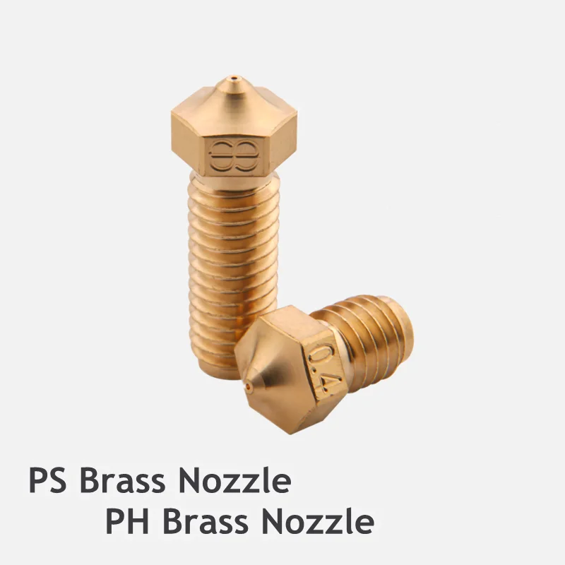 

high quality brass Nozzle 1.75mm 3.0mm Extruder Nozzle for E3D volcano hotend M6 3D printers hotend