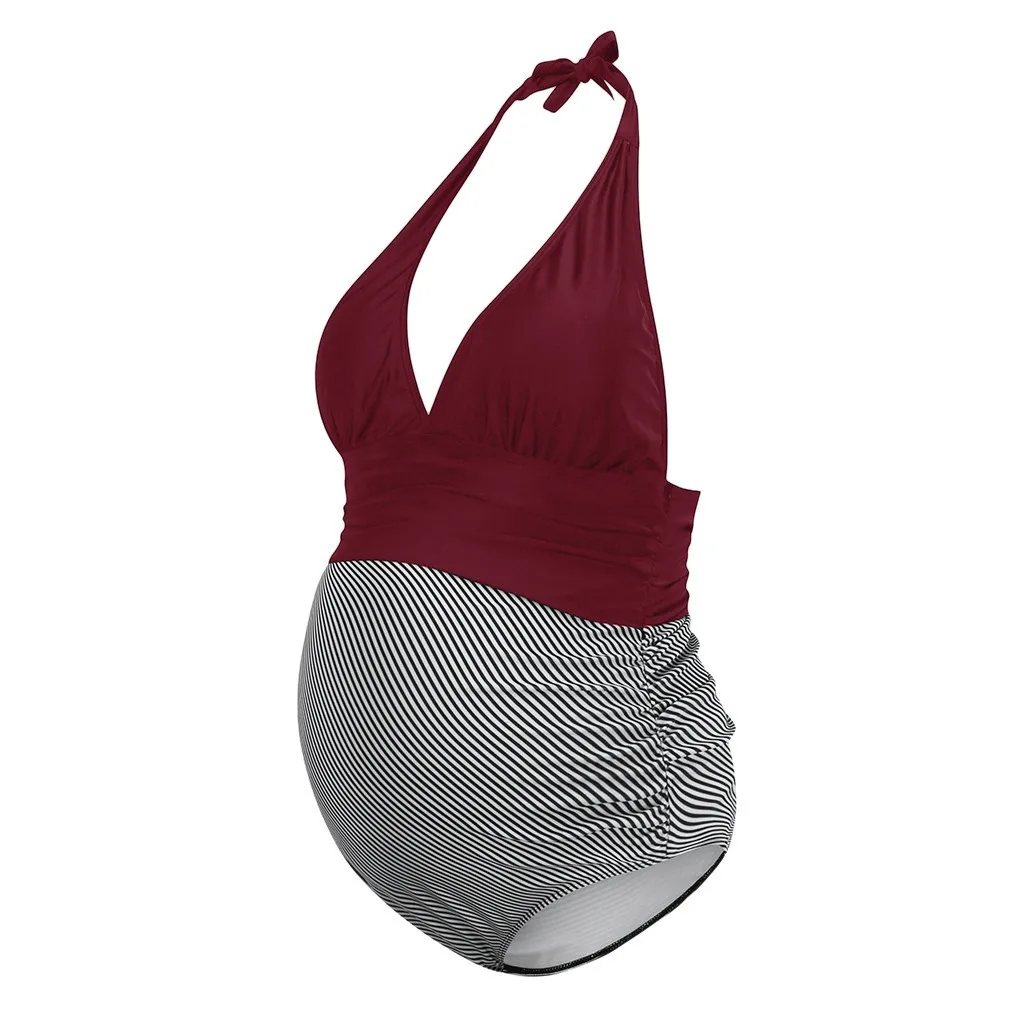 Сексуальный глубокий v-образный вырез Беременность Купальник летняя Для женщин