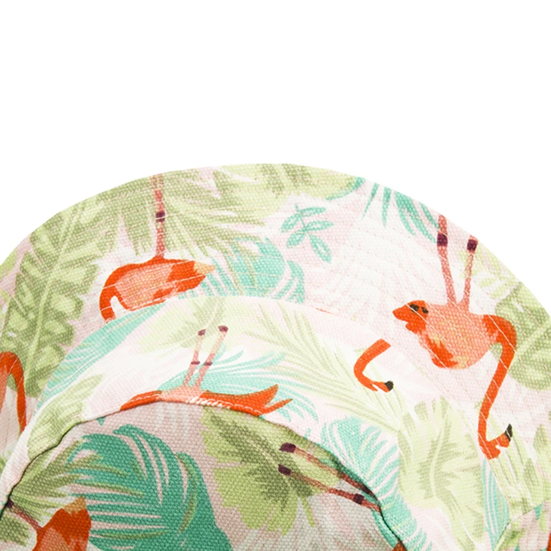 Шапки шапки новинка Instagram весна/лето шляпа с фламинго Ретро стиль рыбацкая