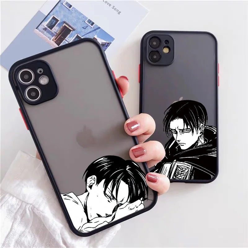 Anime Japanese Allen Attack On Titan Phone Case For Iphone 14 12 13Mini 11 Pro XS MAX 8 7 6Plus X SE20 XR Hard Fundas Coque Case