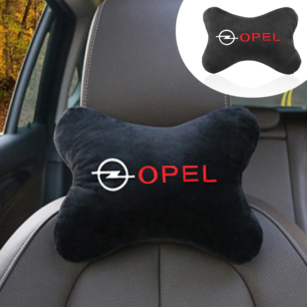 

Car Logo Head Neck Rest Pillow Auto Seat Head Support Headrest Backrest Pillows For OPEL Corsa Insignia Astra Antara Meriva
