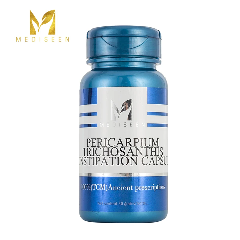 

Mediseen Pericarpium trichosanthis Constipation capsule, Cure Constipation caused by habitual constipation, Dry and hard, 50pcs.