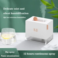 square box air humidifier nano mist sprayer mist maker fogger usb rechargeable creative box home car diffuser air humidifier