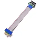 Удлинитель платы расширения PCI exвозx1. резиновая Гибкая переместка кабеля удлинитель лента удлинитель для майнинга биткоинов