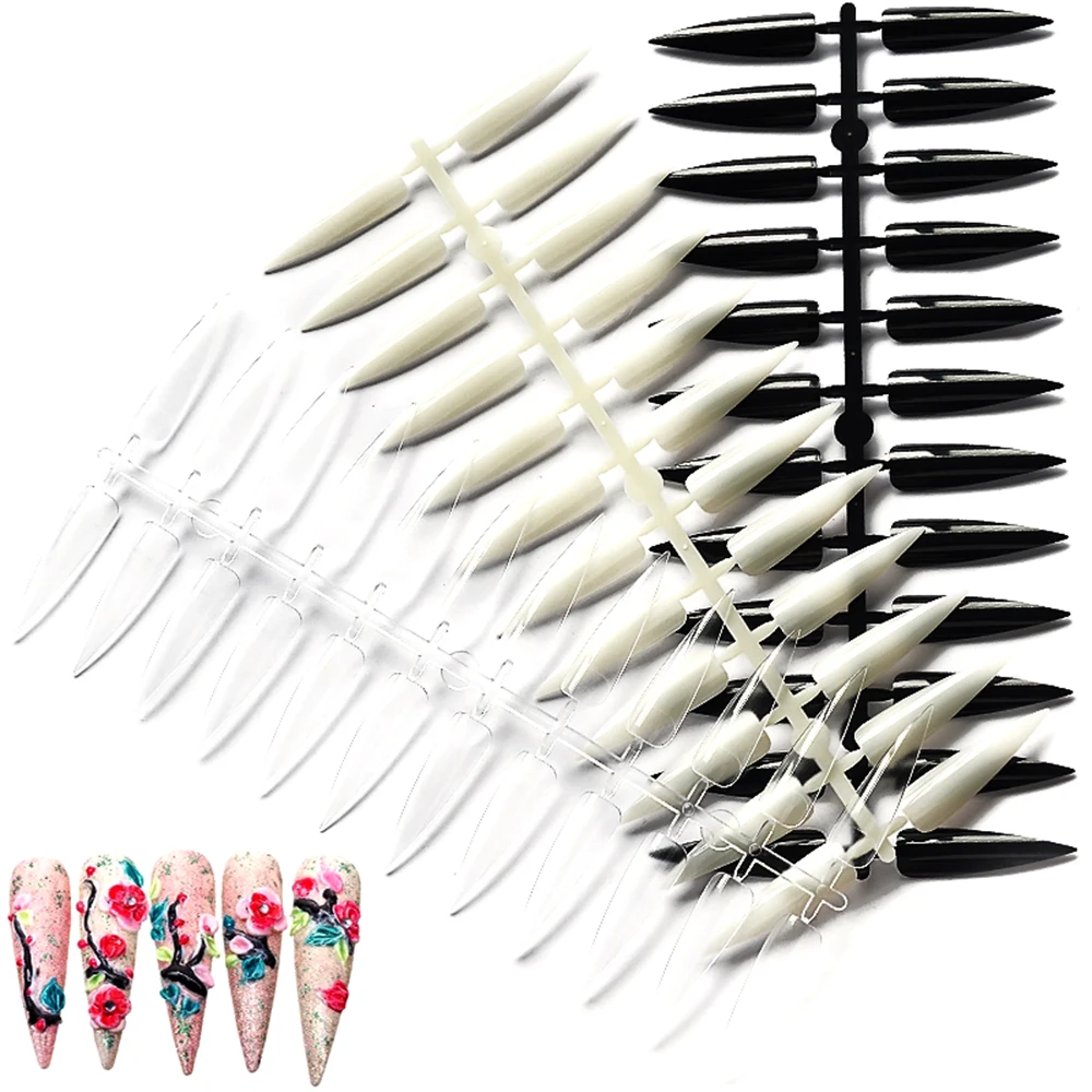 240 шт. прозрачные акриловые накладные ногти для дизайна ногтей| |
